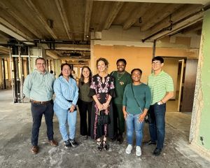 Group tour at Tower Life building